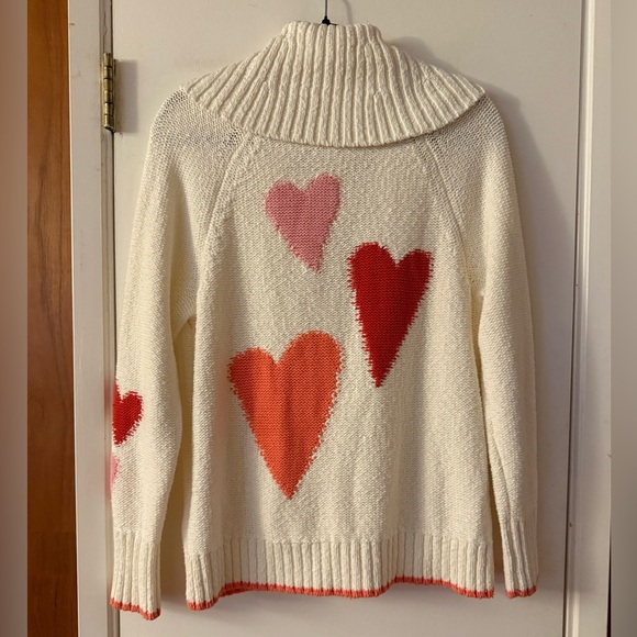 Anthropologie Maeve Heart Cardigan Sweater - Picture 3 of 8